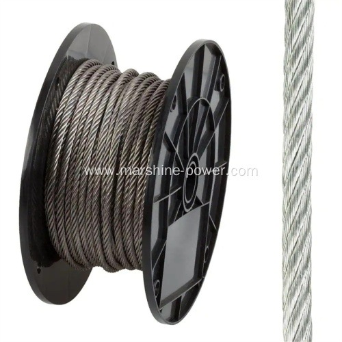 Customized Galvanized Steel Wire Rope 7x19